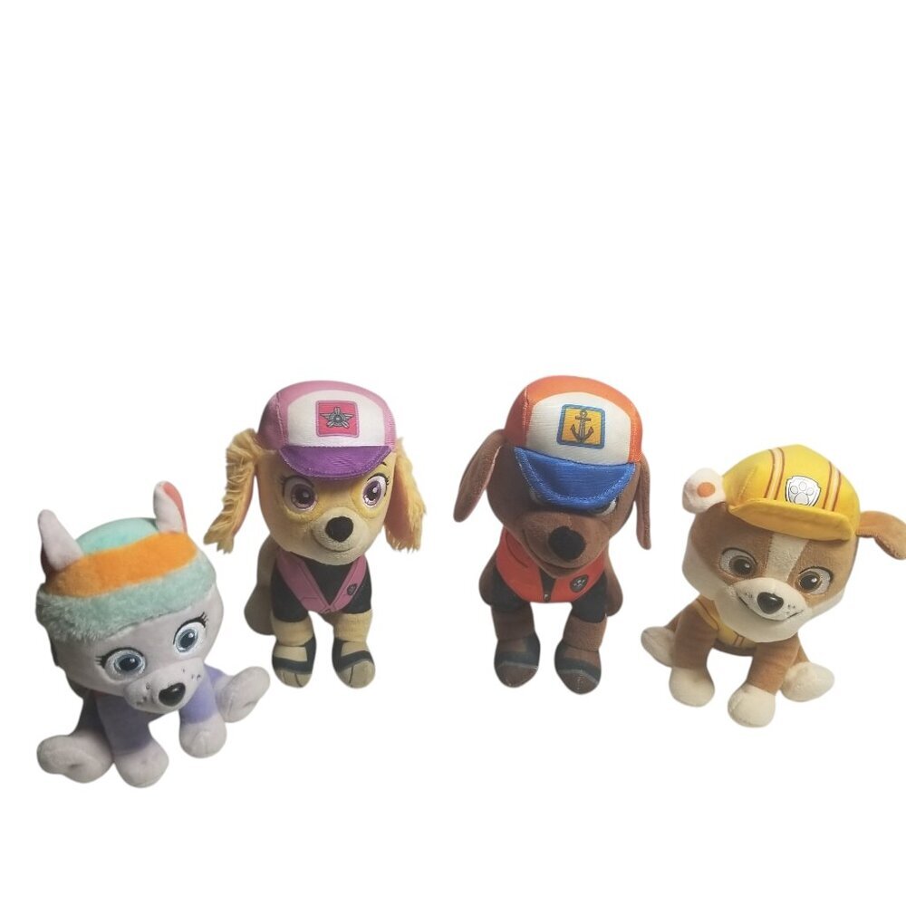Nickelodeon Paw Patrol Stuffed Plush Toy Bundle of 4